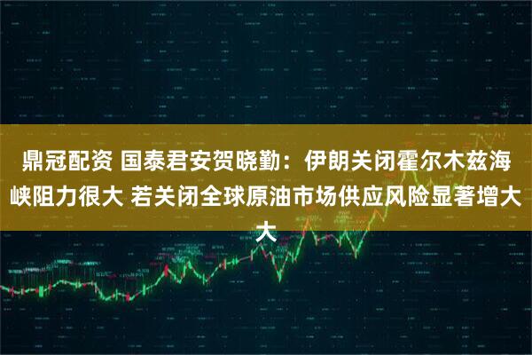 鼎冠配资 国泰君安贺晓勤：伊朗关闭霍尔木兹海峡阻力很大 若关闭全球原油市场供应风险显著增大